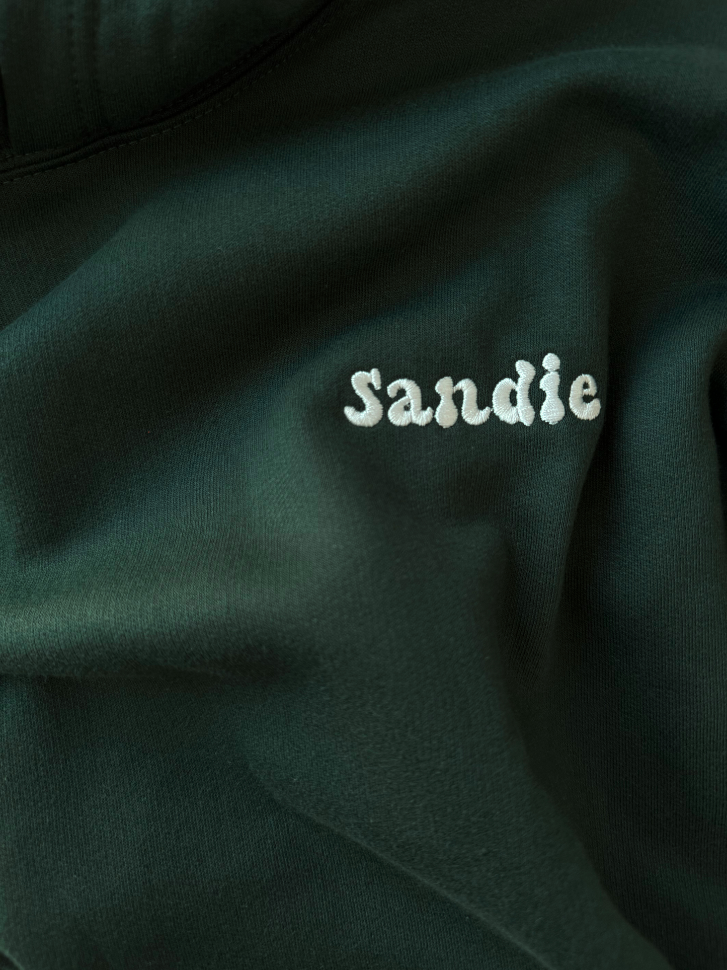 "SANDIE" SIGNATURE HOODIE - FOREST