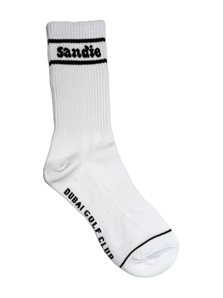 "SANDIE" BALL MARKER & GOLF SOCKS